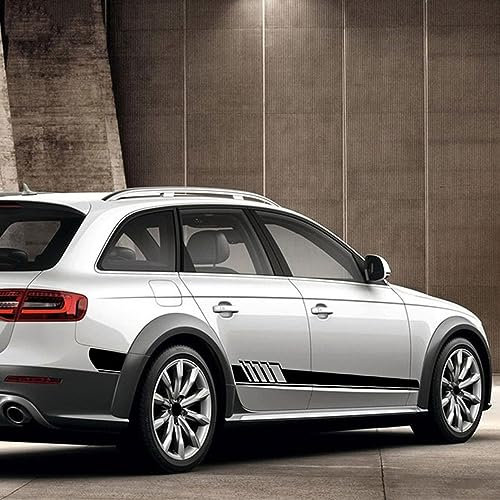 Karosserie aufkleber aufkleber für Audi A3 A4 A5 A6 A7 Q2 Q3 Q5 RS3 RS4 RS5 TT S5 S6 S7,Körper dekoration Auto externe Tuning Zubehör,A-Black