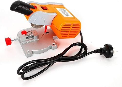 Mini Bench Cut-Off Saw, 0-45° Miter Wood Metal Cutter Portable Table Saw for Crafts Wood Plastic Aluminum Alloy Tile Cuts