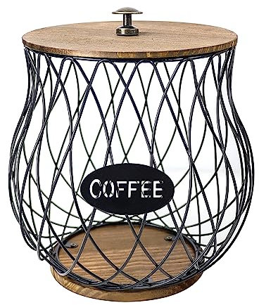 QUTHZZHY Porta Capsule Caffè, Porta Cialde Caffè,Cestello Portaoggetti per Caffè, Cialde Espresso, Contenitore K per Banchetti, Accessori per Bar