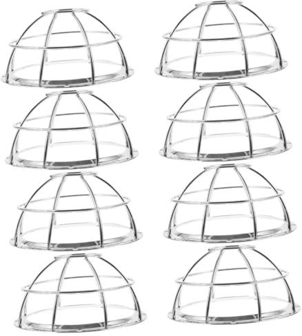 PartyKindom 8 STK Brandschutzabdeckung brandfluchthaube flammschutzhaube Schutzhaube für schmücken Drahtschutz Kabel Alarm Halterung Sprinkler Gitter Rostfreier Stahl
