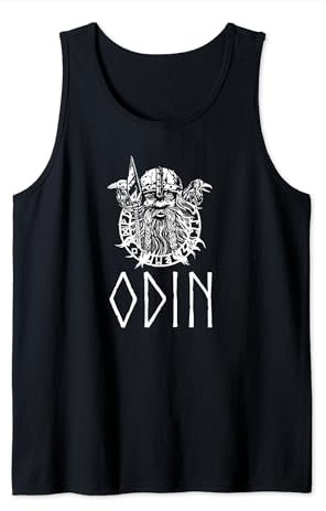 Ancient Nordic Medieval Germanic Mythology Norse God Odin Tank Top