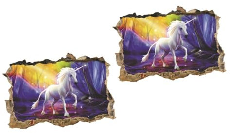 ifundom 2stücke Wandaufkleber Für Kinderzimmer Bunte Selbstklebende Wandtattoos Zur Dekorativen Gestaltung Von Wohnräumen Für Jugendzimmer