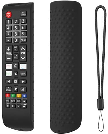 Custodia protettiva in silicone per telecomando Per Samsung Smart TV Antiurto Manicotto del telecomando per Samsung BN59-01315A BN59-01315B BN59-01315E Copertura remota antiscivolo (Nero)