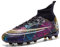 Biayphyne Scarpe da calcio in erba sintetica da uomo, scarpe da calcio, per bambini, per interni, AG FG TF, 068 Ag Nero, 43 EU