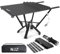NJZ Klappbarer CampingTisch mit Aluminium-Rollplatte, bis zu 50 kg Tragfähigkeit, Auto-Camping-Tisch mit einfacher Tragetasche für Indoor, Outdoor, Reisen