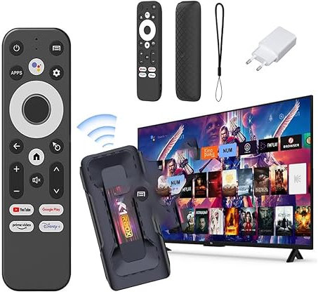 4K Google TV Stick with Android 13 | Netflix | HDR 10+ & Dolby Audio | 4G+32GB | Voice Remote & Google Assistant | Supports Prime Video, Hulu, Skype, Google Play Store, YouTube