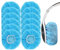 PESLNG 100 Pezzi,Copertura Usa e Getta per Cuffie, Blu, Elastico ed Estensibile, Protezione Igienica per Cuffie (8-13CM), Ideale per Casa, Sport e Ufficio