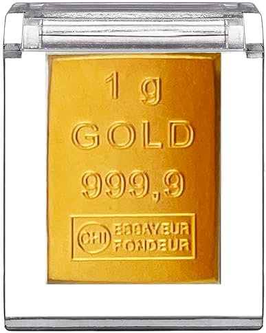 Gold als Geschenk - Goldbarren 1g in hochwertiger Kapsel + Echtheitszertifikat Feingold 999.9