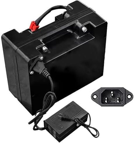 FREEDOH Batterie pour Fauteuil Roulant électrique 24 Volts 24V 10AH 12AH 15AH 20AH 25AH 30AH 35AH 40AH Batterie au Lithium avec Chargeur pour kit Moteur 0-1000W,24v35ah