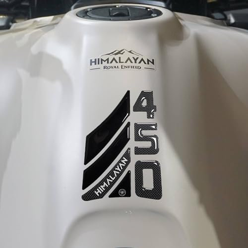 labelbike - 3D Tankpad Aufkleber aus Kunst Harz Schutz und Dekoration für den Motorradtank kompatibel mit Royal Enfield Himalayan 450 2025