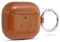 Dreem Om AirPods 4 Funda de Cuero Vegano con Clip - Compatible con Auriculares inalámbricos Bluetooth de Apple para iPhone - Caramelo