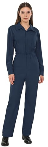 Miutii Work Coveralls for Women Casual Long Sleeve Full Body Overalls Jumpsuit Rompers Mechanic Workwear