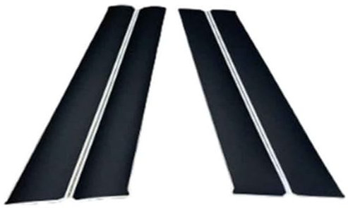XIULANJIAYOU Garniture Pilier Fenêtre Porte Voiture pour Peugeot 307 2001-2011, ABS Baguettes de Montant de Fenêtre Porte Latérale Anti-Rayures Accessoire,A/Glossy Blacck