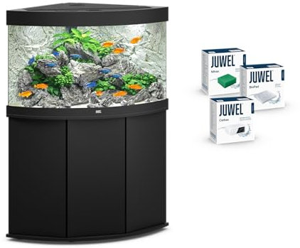 JUWEL Aquarium - Trigon 190 Kombination Schwarz Premium-Bundle