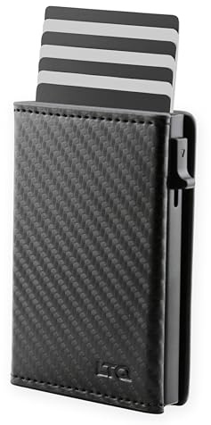 LTQpro Premium Smart Wallet Herren mit AirTag Halterung – Sichere Geldbörse mit RFID-Schutz & Magnetverschluss – Kartenetui für 10 Karten – Inkl. Geschenkbox – AirTag Nicht enthalten