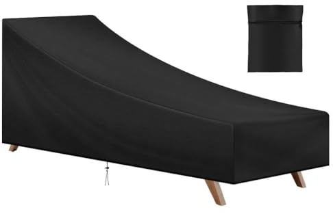AOOWU Housses de Bains de Soleil, 200 * 70 * 40/75cm Housses de Protection pour Chaise Longue Oxford 210D, Imperméable Housse de Protection Transat Bain, Coupe-Vent, indéchirables, Bache pour Transat