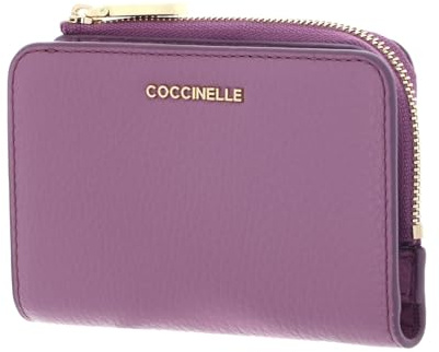 Coccinelle Leder Geldbörse Metallic Soft Wallet Jellyfish violett
