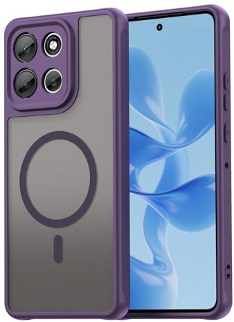 betterfon Hülle Kompatibel mit Motorola Moto G86 Matte Handyhülle Magnet Case Schutzhülle |Stoßfest|Kratzfest | 100% Passgenau| Rundumschutz | Moto G86 Lila