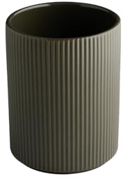 APS 19070 Dressingtopf THE GRID - Porzellan, Ø 12,5 cm, 1,3 Liter, Farbe mud (braun), stapelbar