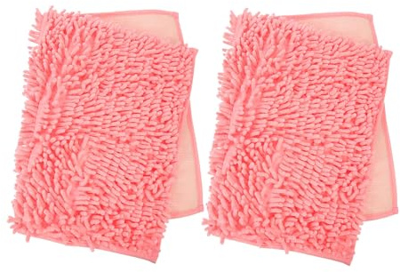 Kisangel Lot de 2 Tapis Chauffants pour Petits Animaux, Coussins de Couchage Lavables 40x60 Cm en Coton Rose, Lit à Lapin et Tapis de Couchage pour Hamster, Cobaye, Chinchilla – Hiver