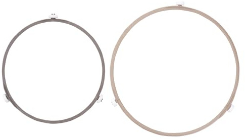 Drehtellerring für Mikrowelle 2 Stück Kunststoff für Glasteller | Mikrowellen Radring, Hitzebeständig und Flammfest, Leichte Konstruktion, für Haushalt