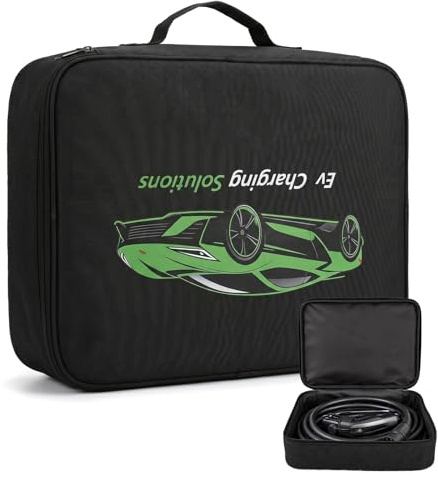 Aufbewahrungstasche für Elektroauto Ladegerät, Ladekabel Tasche Elektroauto, Tragbare EV Kabeltasche, Wasserdichte Organizer Tasche für Ladekabel & Autozubehör, für EV-Ladekabel, Kofferraum, Garage
