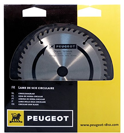 Peugeot Lame à pastilles carbure Ø 165 mm alésage 20 mm 50 dents
