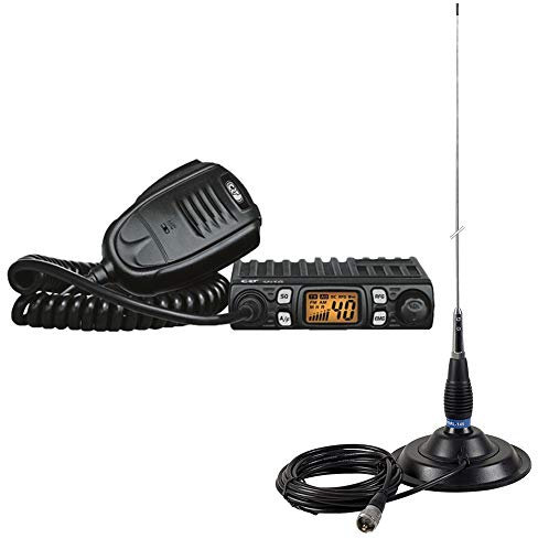 Crt PNI-PACK50 Radio CB Transceptor, Asq, 4 W y Antena CB PNI Ml145 con imán