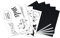 Rayher Hobby Rayher 67288000 5x DIN A4 Transferpapier mit Vorlagen Statements, zum Übertragen von Motiven