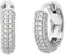 Kate Spade New York Pave Mini Huggies, klar/Silber
