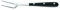 Salvinelli BISTROT Forchetta Bistecca Manzo, Acciaio Inox Forgiato, Coltello Carne 12 pezzi, Lama 205 mm, Manico Ergonomico, Nero e Acciaio