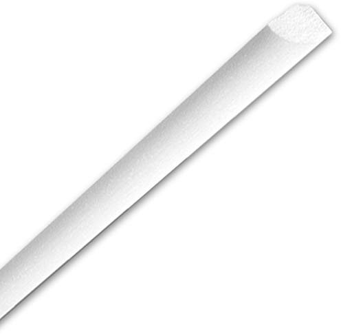 MASTERBRICO Cornici in Polistirolo per Soffitto e Pareti 20 metri - Cornici Polistirolo Decorative Bianche Verniciabili, Set 10 Barre da 2 Metri – Ideali per Quadri, Porte, Boiserie e Specchi (A013)
