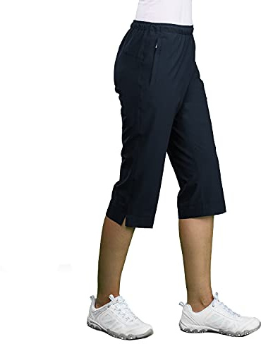 Authentic Klein Komfort ¾ Stretch-Freizeithose Damen | Übergröße & Kurzgröße (40, Marine, Numeric_40)
