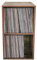 VDD Mueble de almacenamiento para discos de vinilo LP - biblioteca - 2 compartimentos - nogal