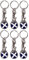 Craft 4 You Pack of 6 x Shopping Trolley Token UK Keyring £1 Coin Shape Pound Tokens Key Ring for Supermarkets Locker Gym (6 x Scotland)