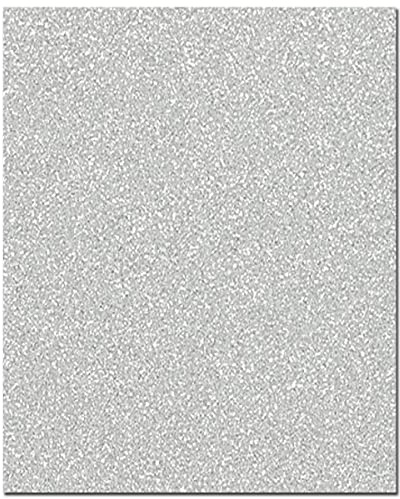 5 x A4 Premium Qualität 160 g/m² Glitzer-Kartonbögen von arkcraft (Silber)