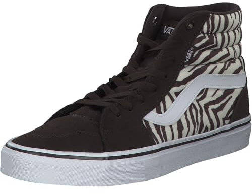 Vans Damen Filmore Hi Sneaker, Satin Tiger Brown White, 38.5 EU