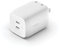 Belkin 65W Dual USB Type C Wall Charger, Fast Charging Power Delivery 3.0 with GaN Technology for iPhone 13, 12, Pro, Pro Max, Mini, iPad Pro 12.9, 11, MacBook, Galaxy S22, Plus, Ultra, Tab and More