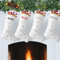 Deggodech Weißpelz Weihnachtsstrümpfe Personalisiert Namen 1 Stück Groß Plüsch Weihnachtsstrümpf Bestickt Christmas Stocking Personalised für Weihnachten Familie Kamin Dekorationen