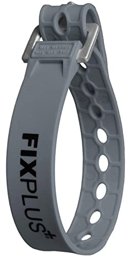 Fixplus Gummizurrband Strap, 35 x 2,2 cm, Grau, 35FP