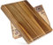 YOUSUNLONG Planche à découper - Bois d'acacia -3,8cm d'épaisseur avec rainure à jus et poignées - 51x41 cm Grandes planches à découper -Planche à découper épaisse et antidérapante