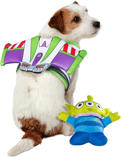Toy Story: Buzz Lightyear Pet Accessory & Toy Set for For Dogs or Cats by Rubies, M/L