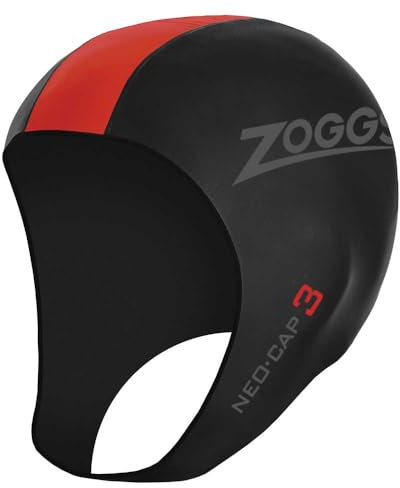 Zoggs Neo 3 Cap schwarz/rot