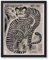 Poster Master Vintage Talismanic Tiger und Elstern Poster – Retro Folk Art Print – Japanische Kunst – Geschenk für Männer & Frauen – Tolle Dekoration für Büro, Wohnheim, Wohnzimmer oder Schlafzimmer –