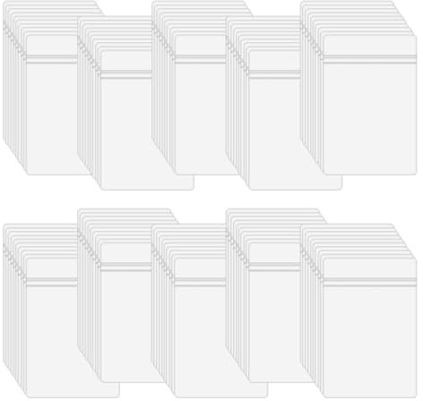 XINGSUI 100 Pezzi 4 * 6cm custodia di gioielli trasparente antiossidazione,custodia per Gioielli,pour Conservazione porta orecchini, collana, anelli(Dimensione interna 3,5 * 4,5 cm)