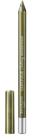 Bourjois Paris Contour Clubbing Augenbleistift, wasserfest, gleitende und weiche Textur, Formel mit Jojobaölen, Nr. 77 Kaki'N'Gold, 1,2 g