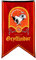 Conquest Journals Harry Potter Gryffindor Wappen Banner, 76,2 x 127,7 cm, extra große Flagge, 300D Oxford-Tuch, Banner für Geburtstagsfeiern, Partyzubehör, Wohnheim-Dekorationen, Wanddekoration,