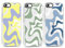 Yoedge 3 pièces Transparente Coque pour iPhone 8 Plus/iPhone 7 Plus 5,5 Motif de Ligne Art Étui Aesthetic Design Housse TPU Silicone Souple Antichoc Bumper Protection Case pour iPhone 8 Plus, Clear