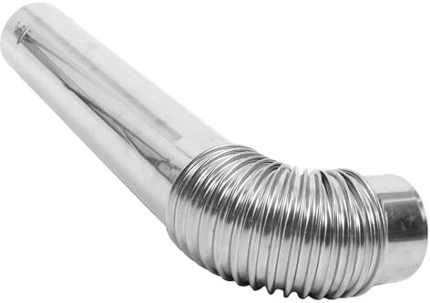 HANABASS Chimney Exhaust Pipe Accessories Stainless Steel Flue for Metal Stove Outdoor Camping Includes Exhaust Air Vent Hose and Metal Flue Components