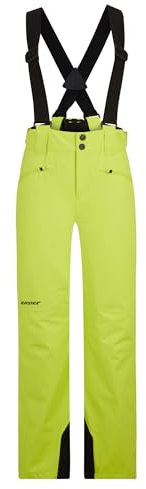 Ziener Kinder AXI Ski-Hose/Schnee-Hose | wasserdicht, Träger, PFC frei, bitter Lemon, 152